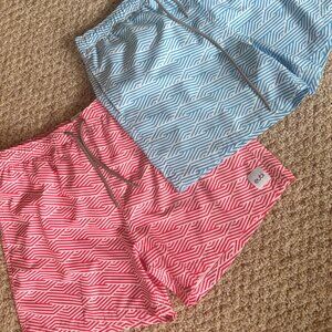 Lot of 2 EUBI Swim Shorts XL Quick Dry & Lightweight Swimming Trunks